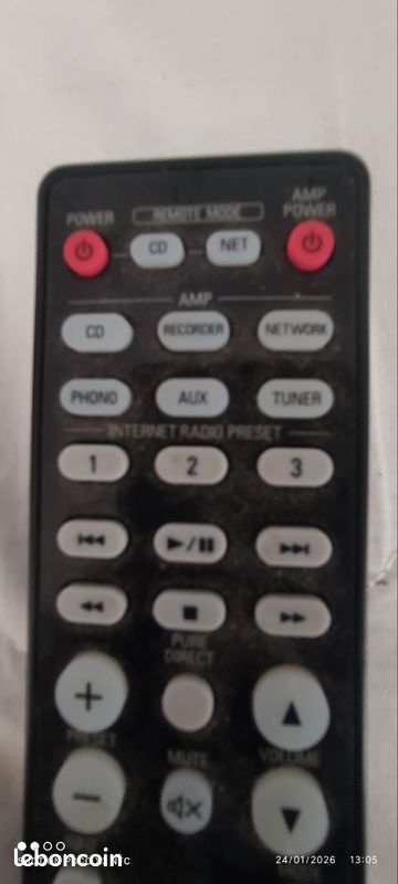 Télécommande Originale DENON RC-1173 - Testée Et Fonctionnelle - Occasion