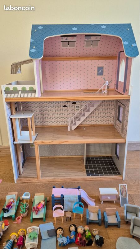 Maison de poupée avec accessoires NEUVES (image 4)