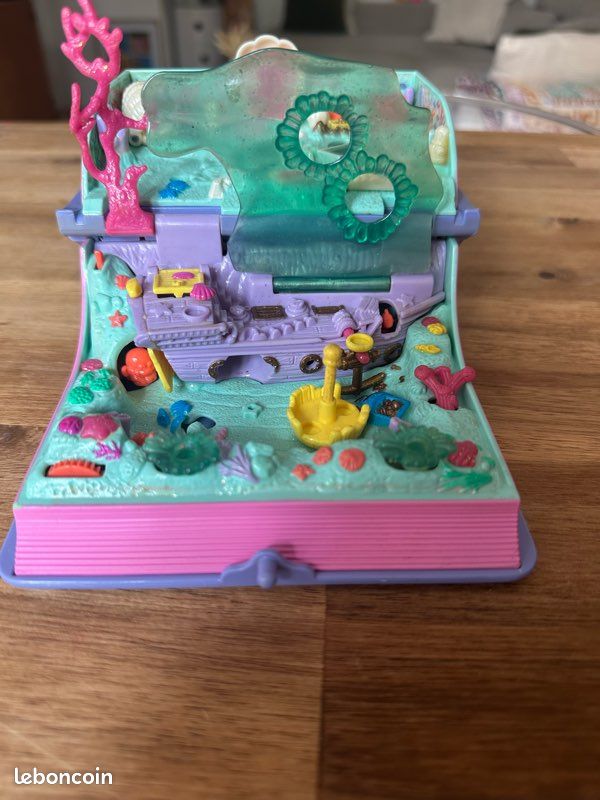 Vintage 1995 Polly Pocket Bluebird collector Sparkling Mermaid Adventure Book (Livre Sirène) (image 2)