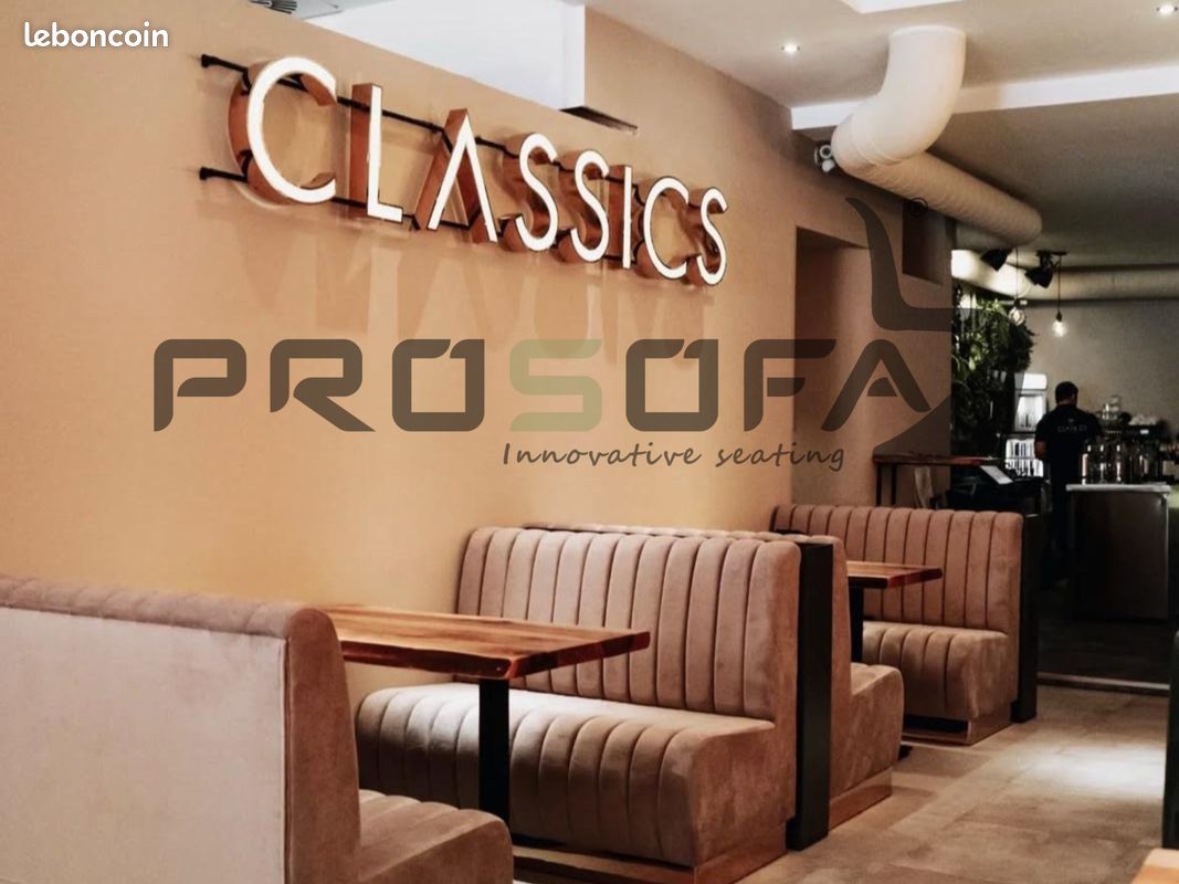 đïž Banquette restaurant bars cafĂ©s snack fast food | Mobilier HORECA CHR đȘ (image 2)