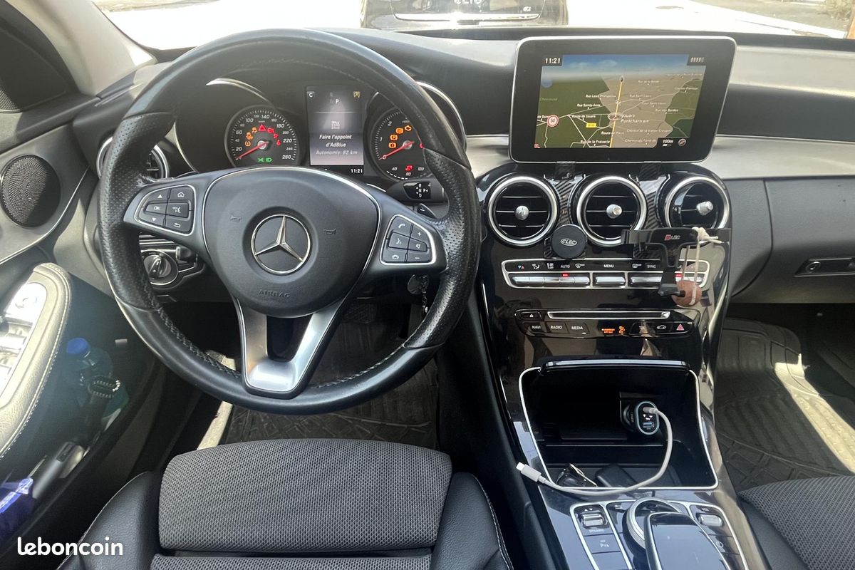 MERCEDES CLASSE C 220 d 2.2 cdi bluetec - 170ch - pack technologie - camera de recul (image 14)