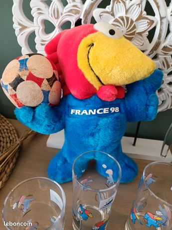 Lot de 3 Fèves France 98 - Footix - Neuf sous Blister - Collection
