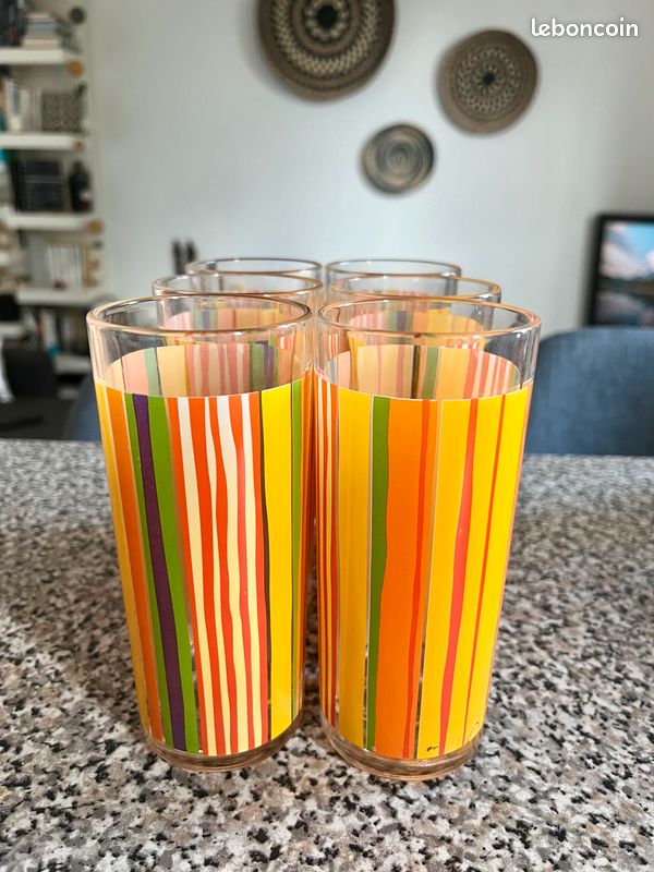 Verres à eau couleurs d’été (image 3)