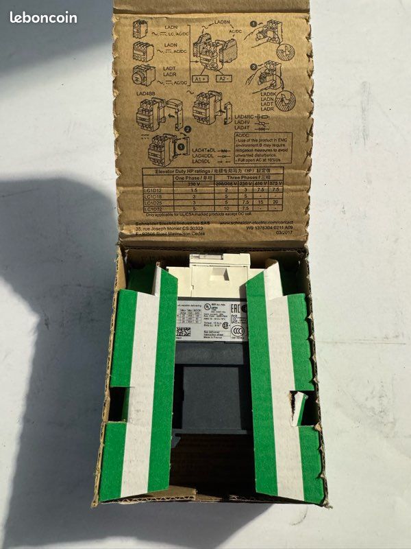 Contacteur schneider TeSys - 034890 LC1D09P7 (image 2)