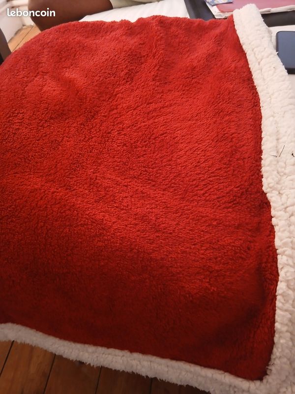 Plaid rouge et blanc très joli (image 2)