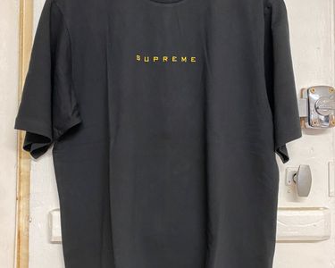 SUPREME Gold Bars Tee Black 煎っ L 