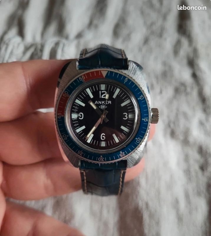 Montre Anker Pepsi diver plongée 1972 luminescent collection (image 3)