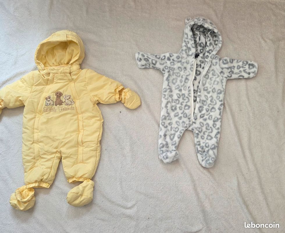 Lot vêtements bébé 3 mois (60 cm) – 52 pièces – Très bon état (image 6)