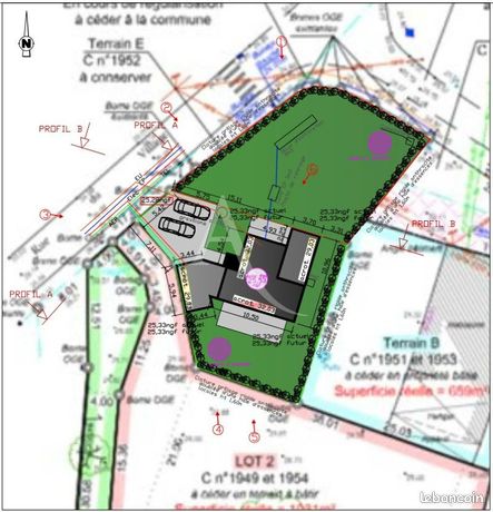 Terrain 704 m² CORZE
