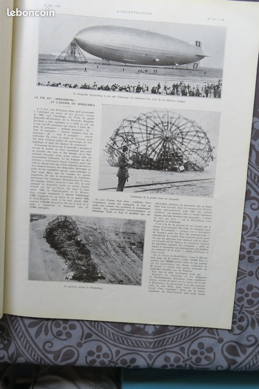 L'Illustration La catastrophe du ballon dirigeable "Hinderburg" 1937 (image 4)