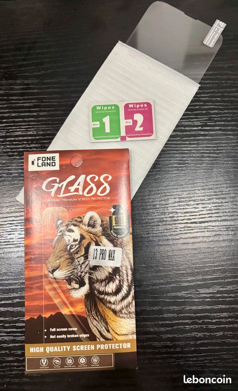 Lot accessoires iPhone 13 Pro Max & 14 Plus – Verres trempés + coque (image 5)