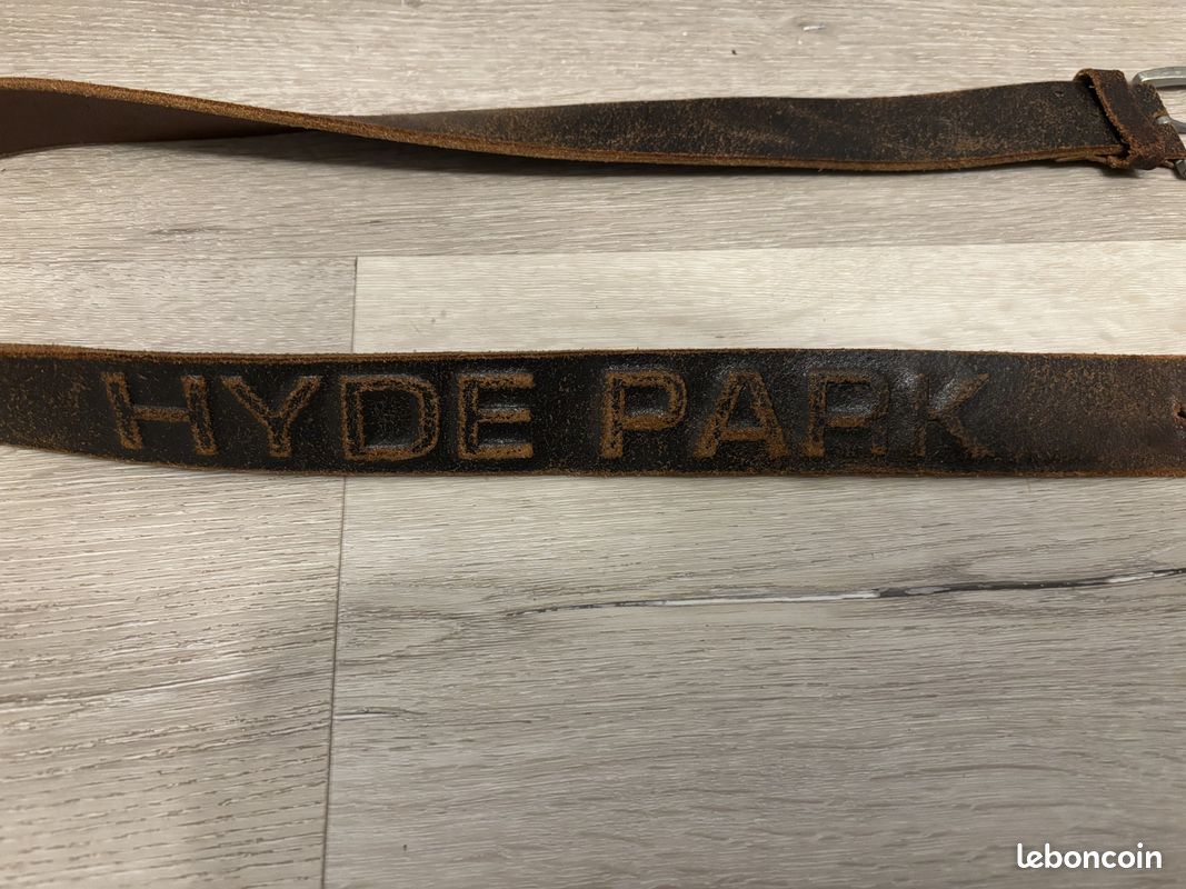 Ceinture homme en croûte de cuir HYDE PARK- 105cm-Très bon état (image 2)
