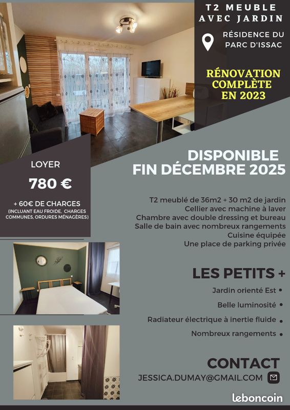 Appartement a louer saint-medard-en-jalles - 2 pièce(s) - 36 m2 - Surfyn