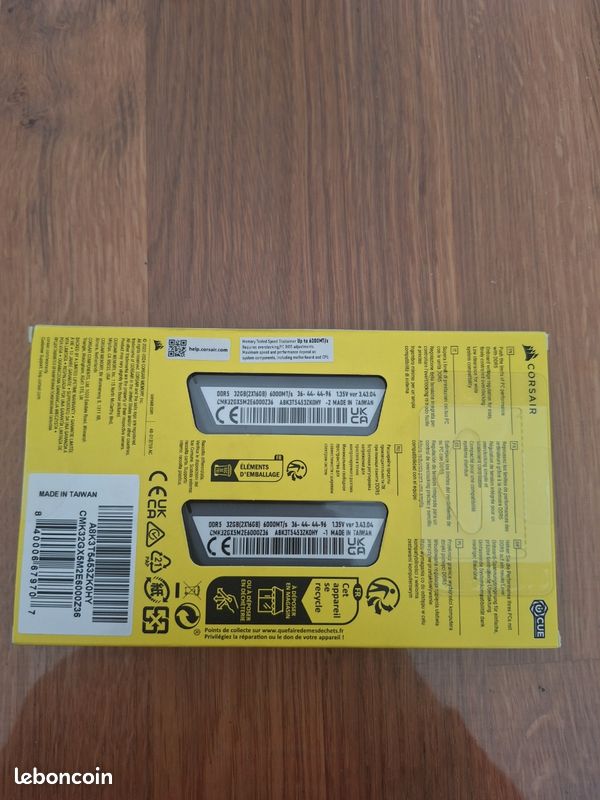 Corsair DDR5-6000 32go _ NEUF (image 3)