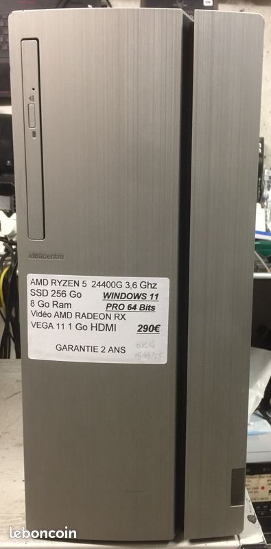 Pc de bureau LENOVO RYZEN 5 8 Go W11 WIFI GARANTIE 2 ANS Informatique PC -10% (image 2)