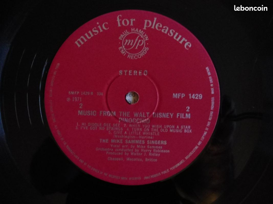 The Aristocats ♪ Ronnie Hilton et the Mike Sammes Singers ♫ Pressage UK (image 6)
