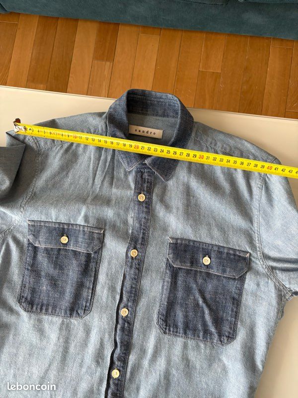 Chemise en jean - Sandro - Taille S (image 11)