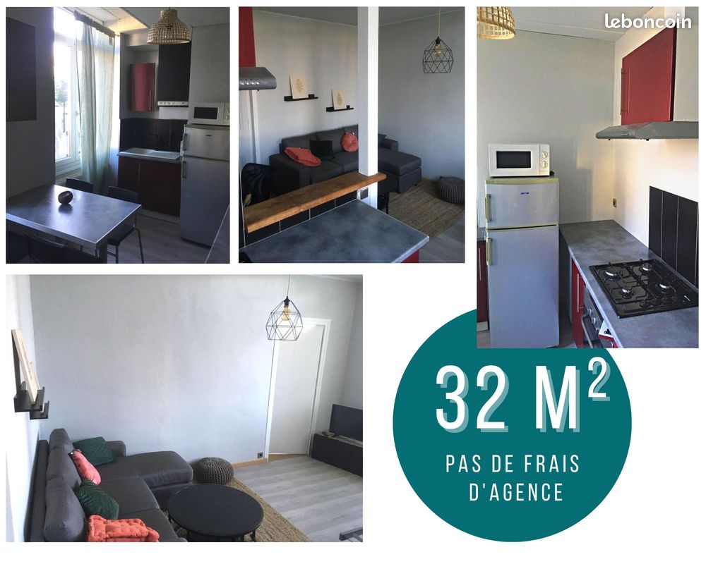 Appartement 2 pièces 32 m² · à Saint-Étienne · 32 m² · 445 €/mois