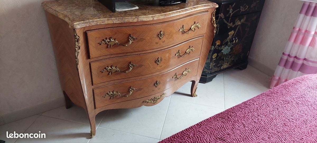 Commode style Louis xv + 2 chevets (image 5)