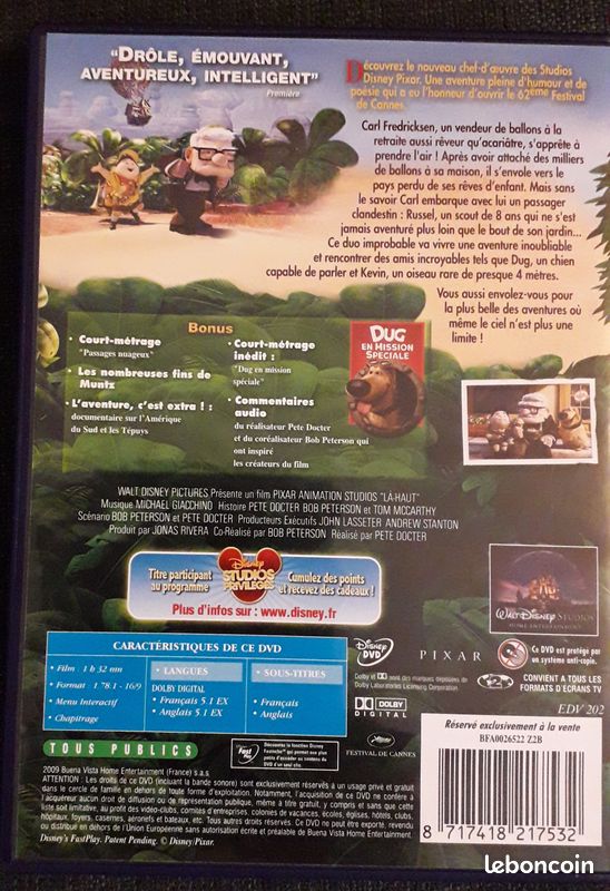 DVD Disney "Là-haut" (image 3)