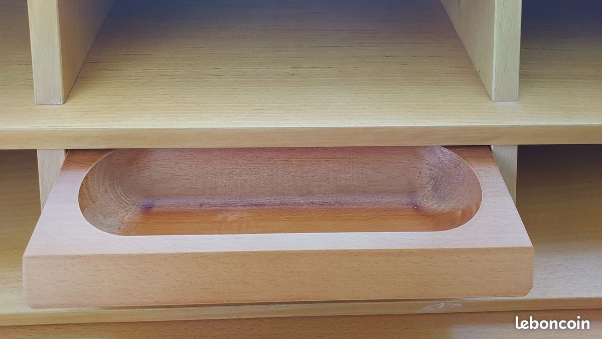 Bureau secrétaire Habitat avec caisson à roulettes (image 9)
