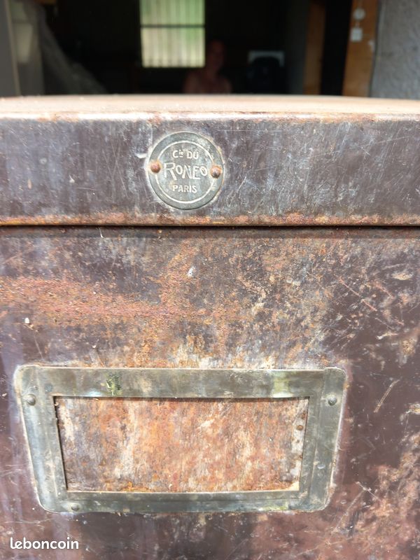 Casier acier industriel vintage (image 3)