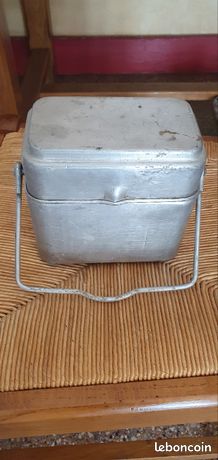 Ancienne Cantine En Alu Des Années 30 - Marque Déposée 1939, Vintage Et Solide