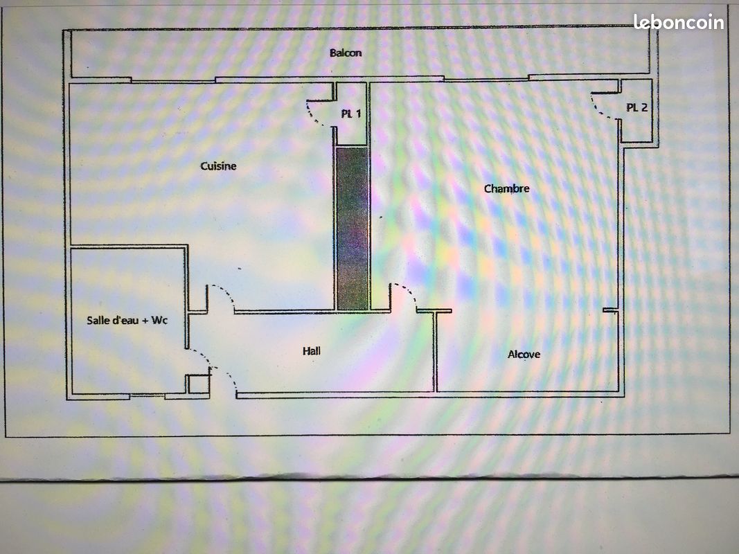 Appartement a louer grenoble - 1 pièce(s) - 38 m2 - Surfyn