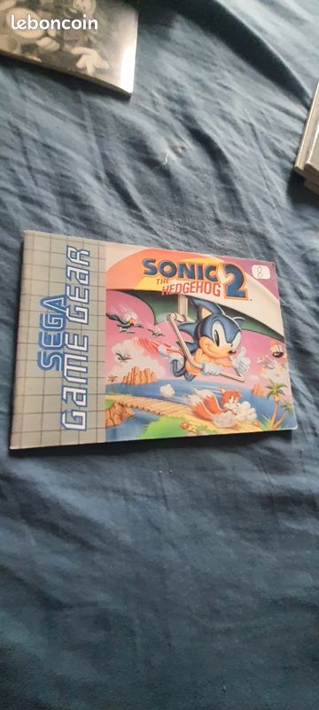 Notice Sonic The Hedgehog Sega Game Gear GG manuel Ntsc