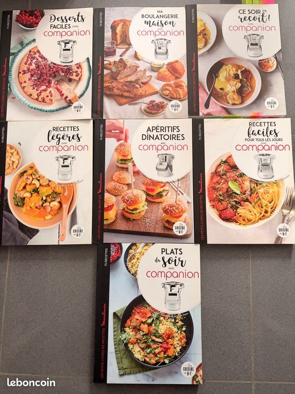 Lot livres recettes Companion Moulinex (image 1)