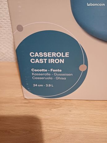 Le Creuset - Cocotte Fonte Signature Ovale 6,3 L Bleu Sea Salt (31 cm