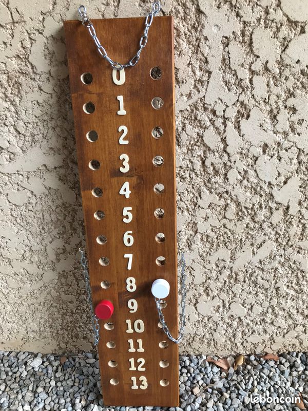 MINI COMPTEUR DE SCORTE PETANQUE 0 à 13 points - 200x100mm/3mm