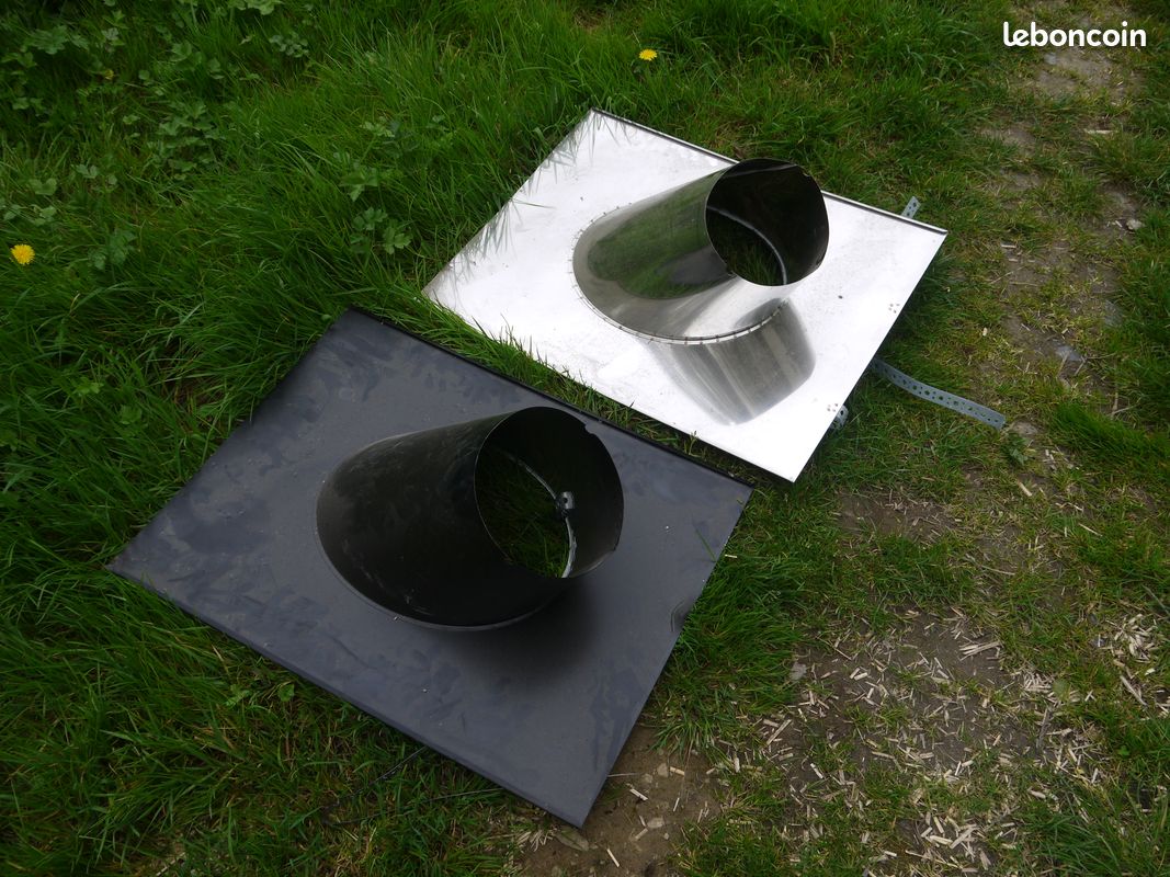 Solin sortie de toit inox pour conduit (image 2)