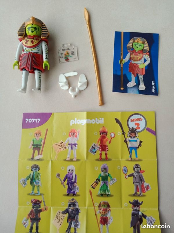 Figurines Playmobil Scooby-Doo Série 2 - Momie, Fantôme, Samouraï Noir, Neuf Jamais Joué