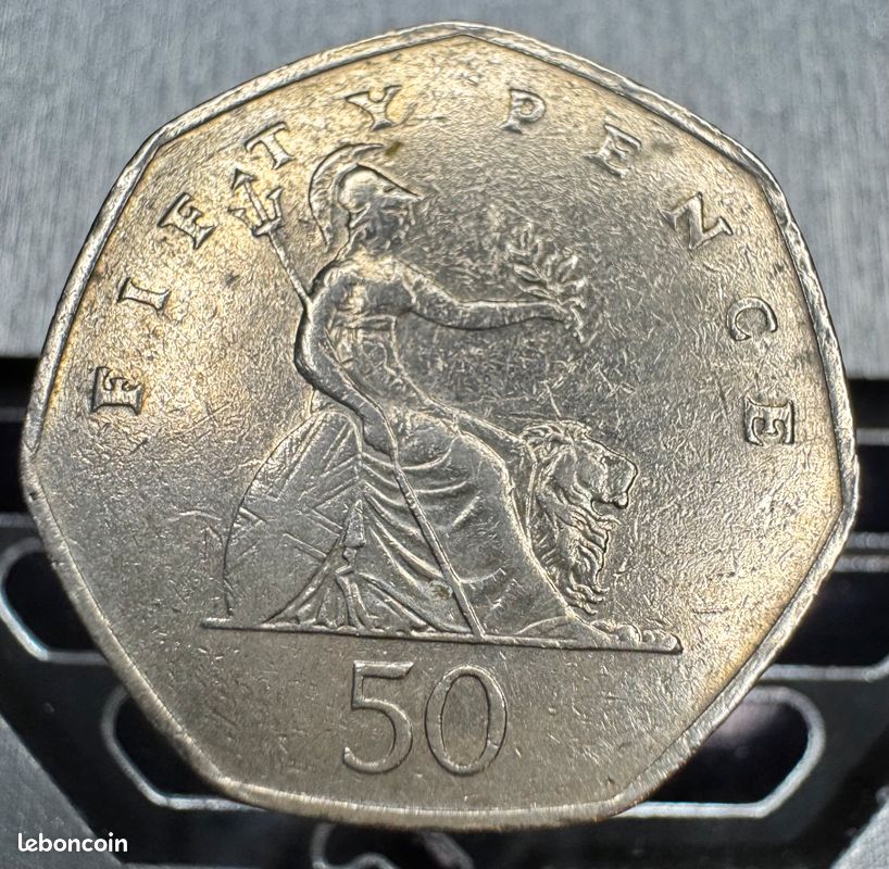 Pièce Fifty Pence 1997 – Royaume-Uni – Elizabeth II – Rare
