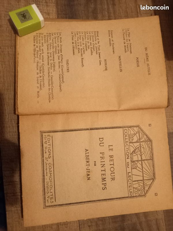 Lot n°3 de livres anciens éditions Cosmopolites (image 11)