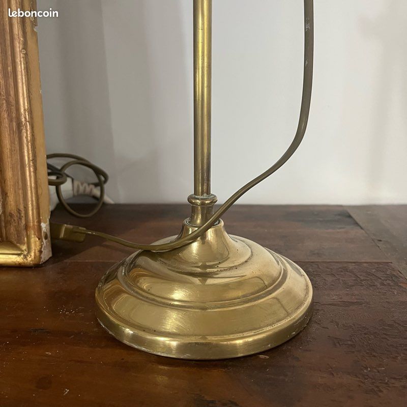 Lampe tulipe en laiton (image 5)