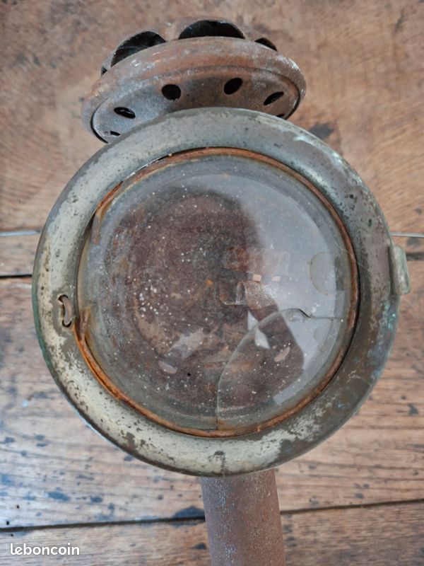Lanterne de vélo ancienne à bougie (Années 1900) - Collection / Déco (image 5)