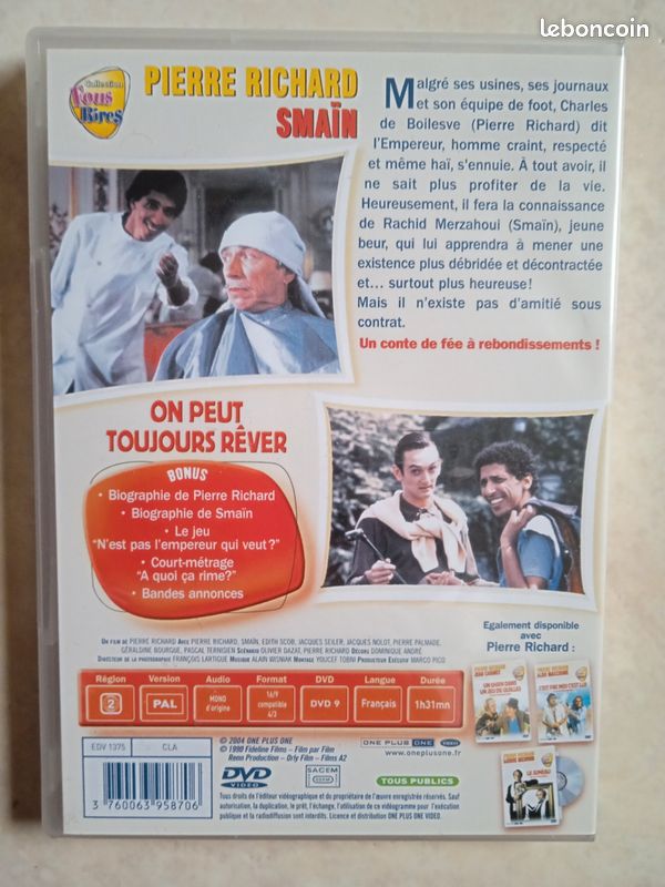 On peut toujours rêver (Pierre Richard) DVD en TBE (image 2)