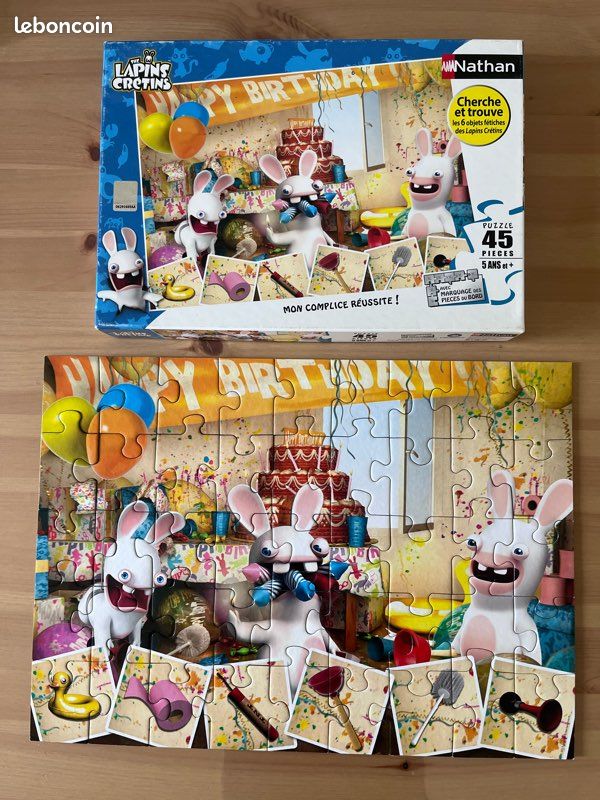 Puzzle Lapins Crétins 45 pièces (image 1)