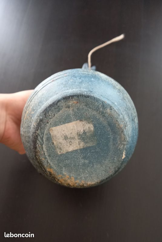 Vase en Céramique Bleu avec Motifs Marins (image 5)