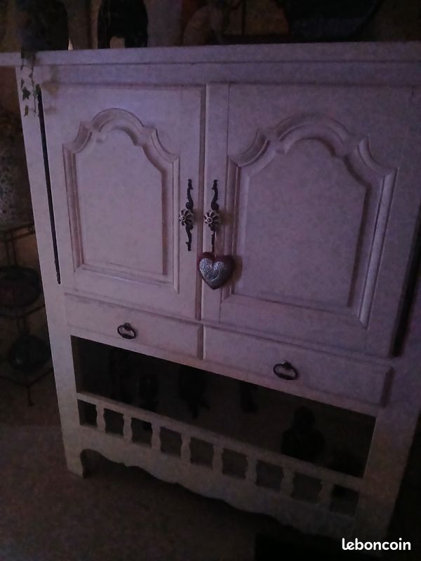 Meuble de rangement bois. 2 tiroirs (image 1)