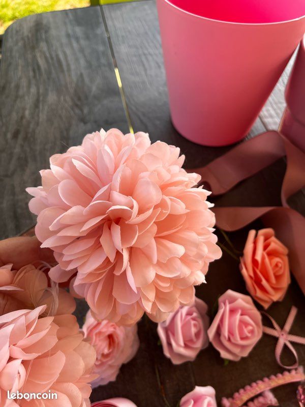 Objet pour décoration sur le thème de la couleur rose (image 4)