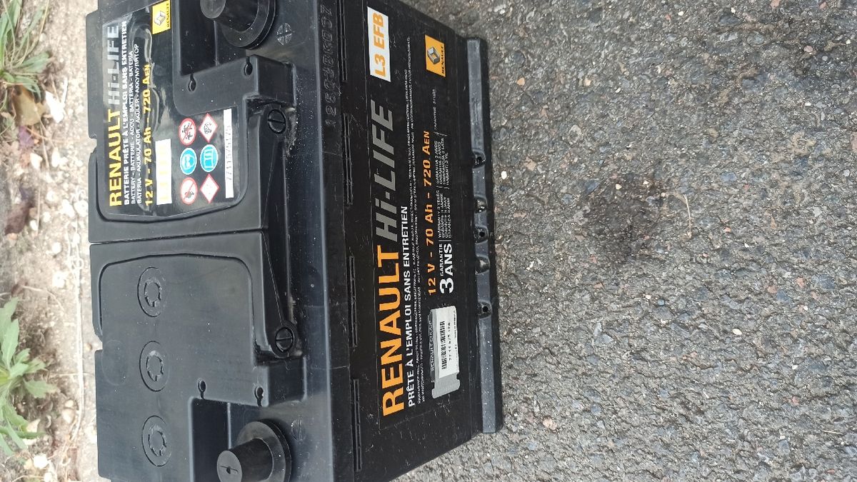 Batterie origine Renault 12V 70Ah 720A L3 EFB Start & Stop Hi LIFE