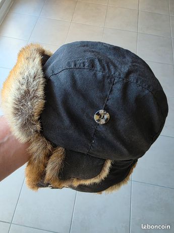 Chapka En Fourrure De Vison Vintage - Modèle Leningrad, Taille M, Années 70