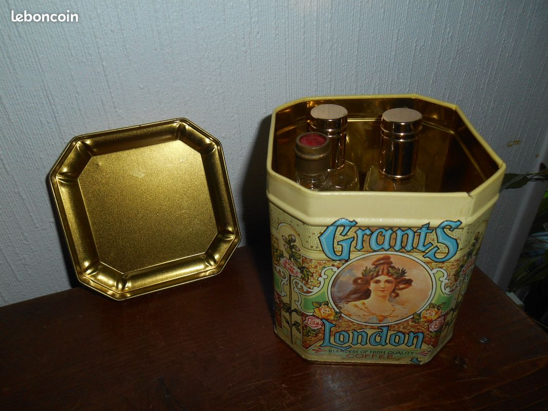 Petite BOÎTE métal VINTAGE publicité GRANTS LONDON (image 3)