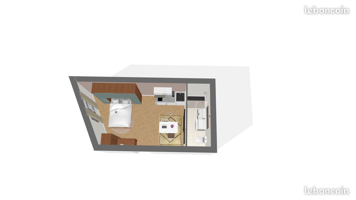 Appartement 1 pièce 20 m² · à Niort · 20 m² · 550 €/mois