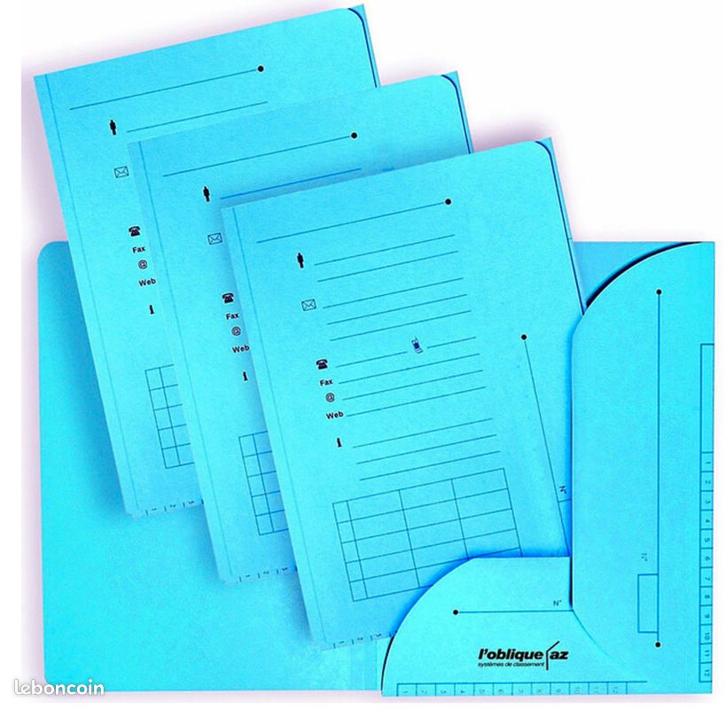Lot 25 chemises dossiers A4 à rabats – Neuves sous blister – ELBA (image 1)
