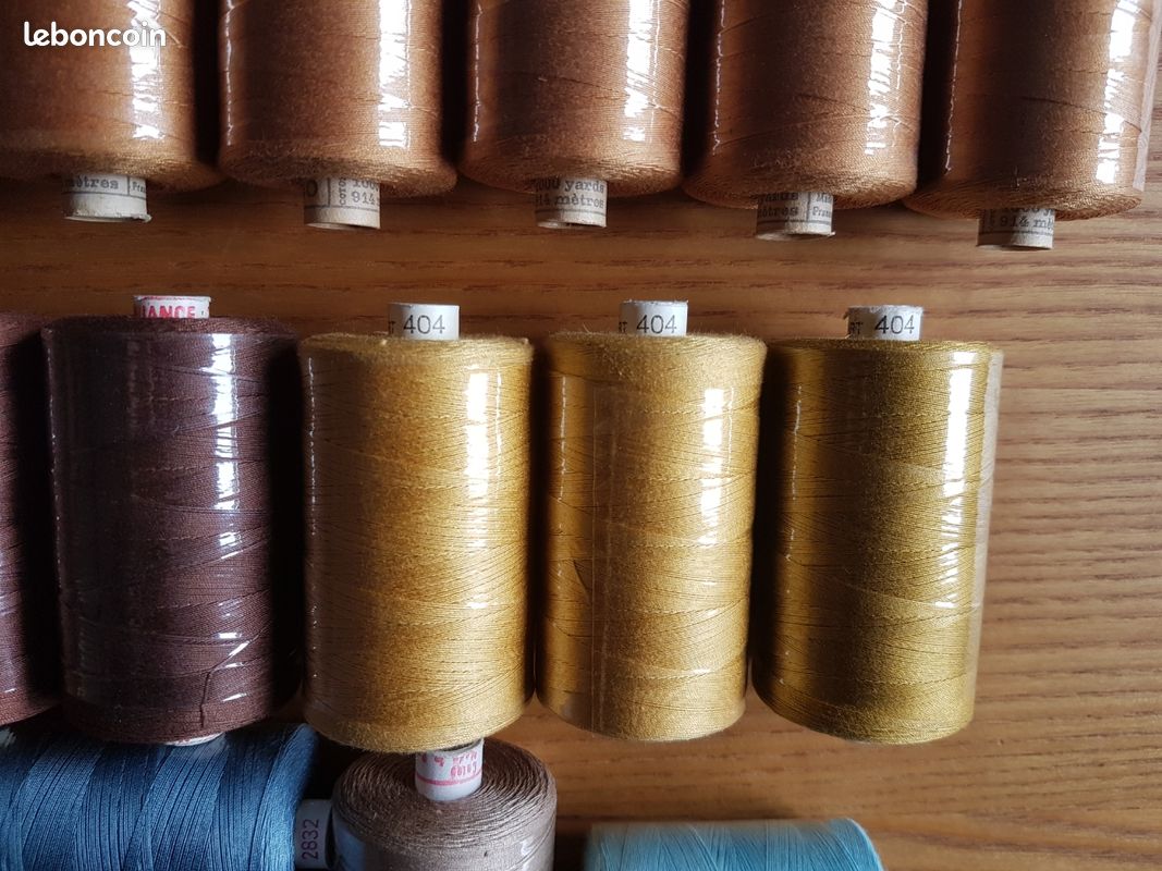 Neuf lot ancien fil Alsa Dmc Nuance ancienne mercerie bobine neuve coton couture couturière vintage loisir créatif polyester singer pfaff machine à coudre (image 5)