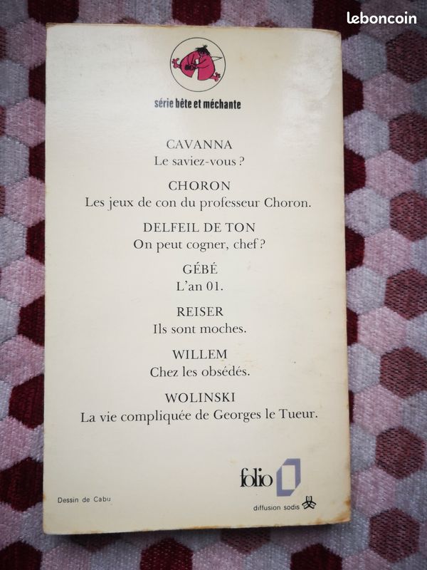 Cabu Le journal de Catherine Poche Folio 1970 (image 2)